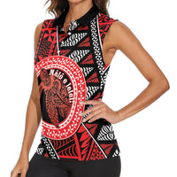 Personalised Tonga Language Week Women Sleeveless Polo Shirt Heilala Turtle Malo E Lelei