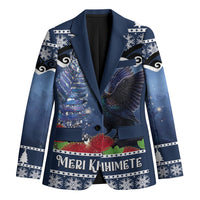 New Zealand Tui Bird Christmas Blazer Pohutukawa Xmas Tree Meri Kirihimete