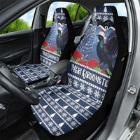 New Zealand Tui Bird Christmas Car Seat Cover Pohutukawa Xmas Tree Meri Kirihimete