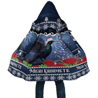 New Zealand Tui Bird Christmas Cloak Pohutukawa Xmas Tree Meri Kirihimete