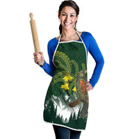 Kea Bird Kowhai New Zealand Apron Mountain Landscape Maori Art