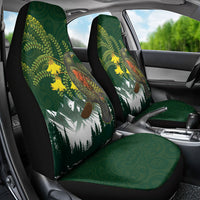 Kea Bird Kowhai New Zealand Car Seat Cover Mountain Landscape Maori Art LT22 - Polynesian Pride