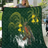 Kea Bird Kowhai New Zealand Quilt Mountain Landscape Maori Art