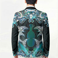 New Zealand Kotiate Weapon Blazer Aotearoa Mango Paua Shell Maori Pattern LT22 - Polynesian Pride