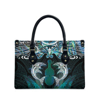 New Zealand Kotiate Weapon Leather Bag Aotearoa Mango Paua Shell Maori Pattern LT22 - Polynesian Pride