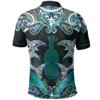 New Zealand Kotiate Weapon Polo Shirt Aotearoa Mango Paua Shell Maori Pattern LT22 - Polynesian Pride