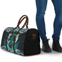New Zealand Kotiate Weapon Travel Bag Aotearoa Mango Paua Shell Maori Pattern