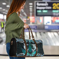New Zealand Kotiate Weapon Travel Bag Aotearoa Mango Paua Shell Maori Pattern