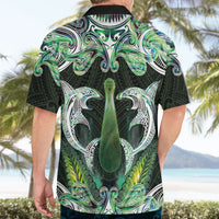 New Zealand Mere Pounamu Weapon Hawaiian Shirt Aotearoa Mango Paua Shell Maori Pattern