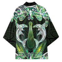 New Zealand Mere Pounamu Weapon Kimono Aotearoa Mango Paua Shell Maori Pattern LT22 - Polynesian Pride