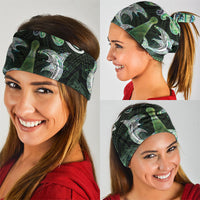 New Zealand Mere Pounamu Weapon Neck Gaiter Aotearoa Mango Paua Shell Maori Pattern LT22 - Polynesian Pride