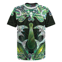New Zealand Mere Pounamu Weapon Rugby Jersey Aotearoa Mango Paua Shell Maori Pattern