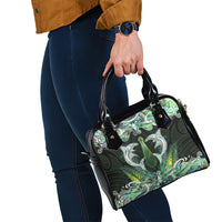 New Zealand Mere Pounamu Weapon Shoulder Handbag Aotearoa Mango Paua Shell Maori Pattern LT22 - Polynesian Pride