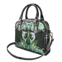 New Zealand Mere Pounamu Weapon Shoulder Handbag Aotearoa Mango Paua Shell Maori Pattern LT22 - Polynesian Pride