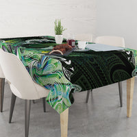 New Zealand Mere Pounamu Weapon Tablecloth Aotearoa Mango Paua Shell Maori Pattern LT22 - Polynesian Pride