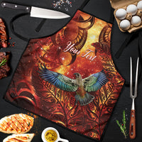 New Zealand Kea Bird Matariki Personalised Apron Silver Fern Maori Pattern