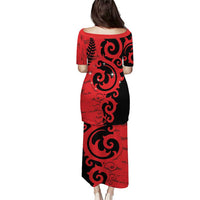 New Zealand Matariki Family Matching Puletasi and Hawaiian Shirt Maori New Year Koru Pattern