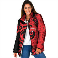 New Zealand Matariki Padded Jacket Maori New Year Koru Pattern