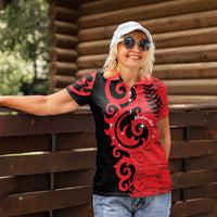New Zealand Matariki Women Polo Shirt Maori New Year Koru Pattern