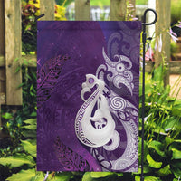 New Zealand Matariki Garden Flag Maori Manaia Galaxy Silver Fern Purple Color