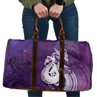 New Zealand Matariki Travel Bag Maori Manaia Galaxy Silver Fern Purple Color LT22 Purple - Polynesian Pride