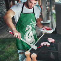 New Zealand Matariki Apron Maori Manaia Galaxy Silver Fern Green Color