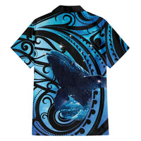 New Zealand Matariki Family Matching Summer Maxi Dress and Hawaiian Shirt Maori Humpback Whale Galaxy LT22 - Polynesian Pride