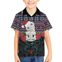 New Zealand Hei Tiki Christmas In July Hawaiian Shirt Pohutukawa Santa Xmas Polynesian Pattern LT22 - Polynesian Pride