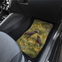 New Zealand Kaka Bird Car Mats Kowhai Flower Landscape Style