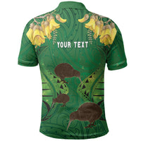 Personalised South Canterbury Anniversary Day Polo Shirt Kiwi Kowhai Silver Fern Maori Pattern LT22 - Polynesian Pride