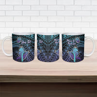 Personalised New Zealand Suicide Prevention Month Ceramic Mug Maori Mauri Tu Mauri Ora Polynesian Pattern LT22 - Polynesian Pride