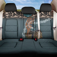 New Zealand Tui Bird Maripi Back Car Seat Cover Maori Weapon Kowhaiwhai Pattern