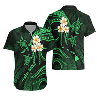 Hawaii Hawaiian Shirt Oahu Islands Pacific Plumeria Green Vibe LT9 - Polynesian Pride