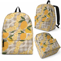 Maku'e Hawaiian Mango Palaka Backpack Aloha Hibiscus Pikake Lei