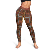 Malo e Lelei Tonga Leggings Tongan Ngatu Tapa Cloth LT14 - Polynesian Pride