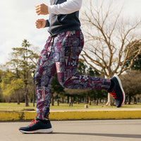 Manuia le Kerisimasi American Samoa Jogger Pants Pacific Patchwork Xmas Vibes - Polynesian Pride