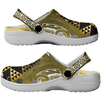 Matariki New Zealand Clogs Shoes NZ Niho Taniwha Maori New Year Yellow Galaxy
