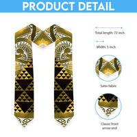 Matariki New Zealand Graduation Stole NZ Niho Taniwha Maori New Year Yellow Galaxy