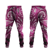 Matariki New Zealand Jogger Pants NZ Niho Taniwha Maori New Year Pink Galaxy