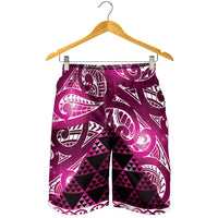 Matariki New Zealand Shorts for Men NZ Niho Taniwha Maori New Year Pink Galaxy