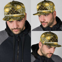 Matariki New Zealand Snapback Cap NZ Niho Taniwha Maori New Year Yellow Galaxy