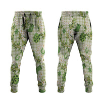 Mokihana Maile Ilima Leis Paniolo Palaka Jogger Pants Hawaiian Omaomo Ala Spirit - Polynesian Pride