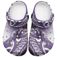 New Zealand Aotearoa Darts Masters Clogs Shoes Maori Art Tattoo with Tribal Dart Symbol Purple LT03 Purple - Polynesian Pride