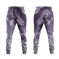 New Zealand Aotearoa Darts Masters Jogger Pants Maori Art Tattoo with Tribal Dart Symbol Purple LT03 Purple - Polynesian Pride