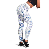 New Zealand Aotearoa Leggings Purple Maori Papua Shell Indigenous - Polynesian Pride