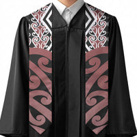 New Zealand Graduation Stole Aotearoa Kowhaiwhai Mix Taniko Art - Brown
