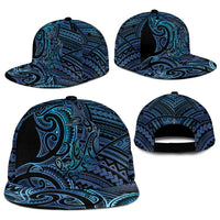 New Zealand Hammerhead Shark Snapback Cap Maori Haehae Mangopare Galaxy - Polynesian Pride