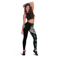 New Zealand Leggings Maori Rugby Tattoo Papua Shell - Polynesian Pride