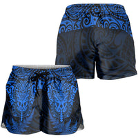 New Zealand Rugby All Blue Shorts for Women Silver Fern All Black Mix Ta Moko LT9 - Polynesian Pride