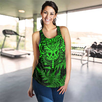 New Zealand Rugby All Green Women Racerback Tank Silver Fern All Black Mix Ta Moko LT9 - Polynesian Pride